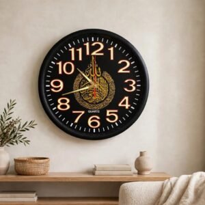 wall clock black 004